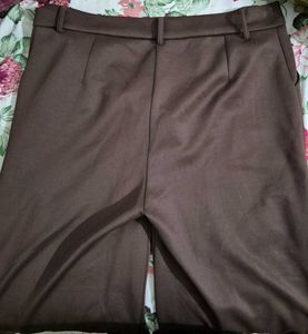 Brown Wide-Leg Trousers