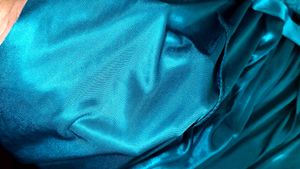 Vintage Teal Lace Trim Nightgown