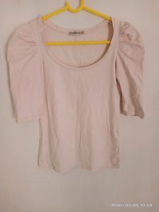 Regular Sleeves Solid Women Pink Top