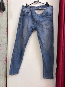 Men's Beige Casual Trousers