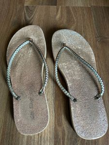 Rose Gold Glitter Flip Flop
