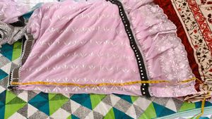 Beautiful Lilac Embroidered Lehenga Skirt