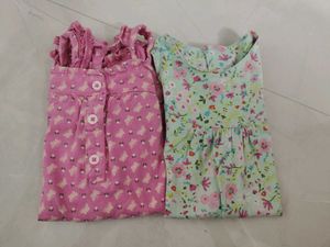 2 onesie for girls ( 6-9 months)