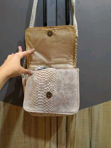 Chic Snake Print Crossbody Bag