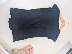 Navy Blue Square Neck T-Shirt