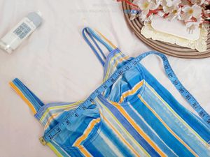 Striped One-Piece Swimsuit