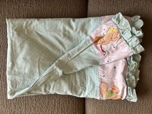 handpainted and embroidered Baby Blanket