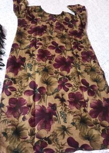 Floral Print Kurta Set with Dupatta