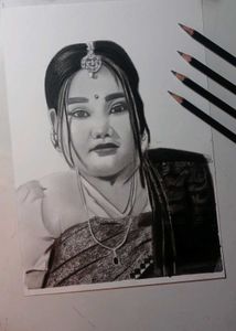 Pencil Portrait of a Woman