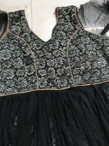 Diwali special Elegant Black Anarkali Gown
