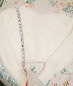 Fluffy WhiteCardigan super soft light w