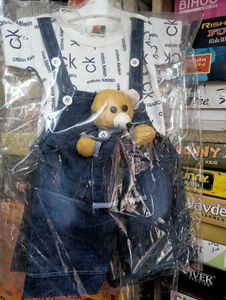 Calvin Klein Baby Outfit with Teddy