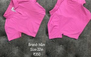 Pink Cropped Polo Shirt