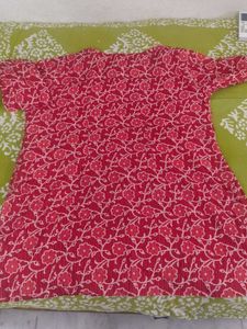 Pink Floral Printed Kurta