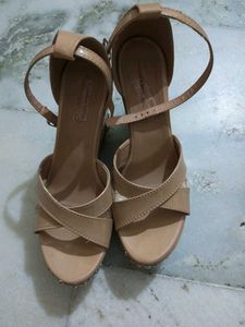 Tan Wedge Sandals