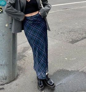 Plaid Maxi Skirt