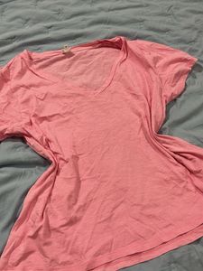 JOHN LEWIS Pink V-Neck T-Shirt