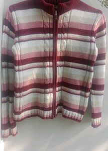 Striped Knit Cardigan