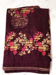 Floral  print Saree