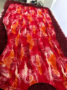 Red Embroidered Kurta Set with Dupatta