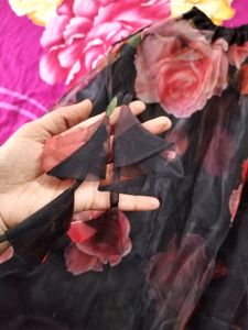 Organza Floral Heavy Flair Lehanga❤️