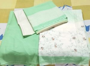3piece Beautiful Pastel suit Set unstitched