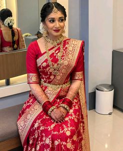 Red Banarasi Silk Saree