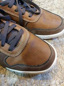 MORPHIS ONE Men's Brown Leather Sneakers