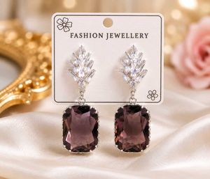 Elegant Gemstone Drop Earrings