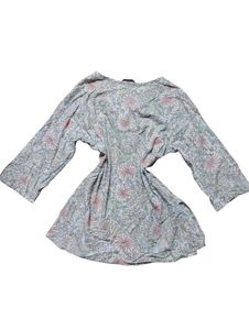 Floral Print V-Neck Kurta
