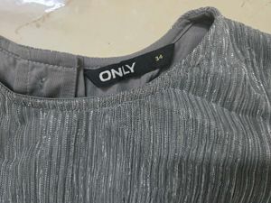Sparkling Silver Party Top