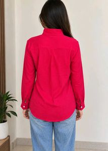 Stylish Rose Button-Up Shirt