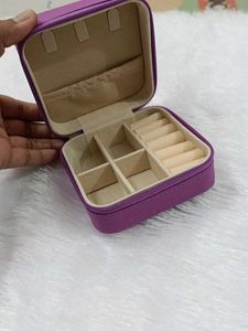 Purple Compact Jewelry Box