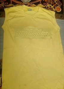 Sleeveless Yellow T-Shirt