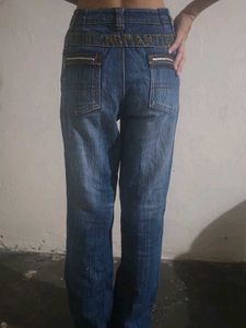 Vintage Wash Denim Jeans
