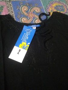 Stylish Black Top - New with Tags!