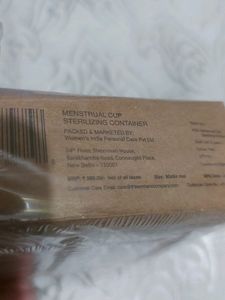Menstrual Cup Sterilizing Container