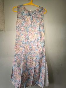 Vintage Floral Sleeveless Dress