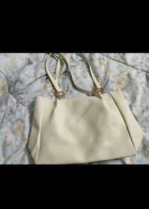 Cute Cream Heart Tote Bag