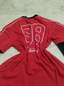Red Layered Long Sleeve T-Shirt