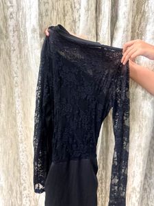 Elegant Black Lace Dress