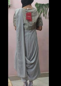 Elegant Grey indo western only kurta