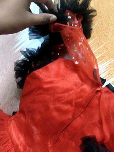 Sparkly Red &amp; Black Party Dress