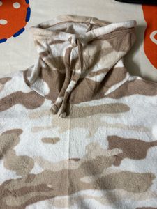 Camouflage Mock Neck Sweatshirt