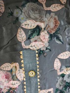 Elegant Floral Print Kurta Set