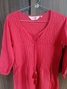 Unused BIBA Bright Coral colour Kurta-size 34