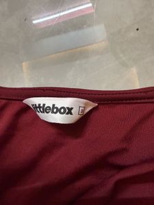 Stylish Maroon Drape Top