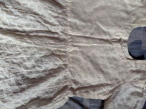 Chic White Eyelet Peplum Blouse(not wore once)