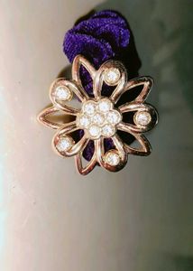 Floral Embellished Hair Scrunchies