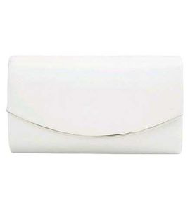 Code by Lifestyle White Shimmer Clutch